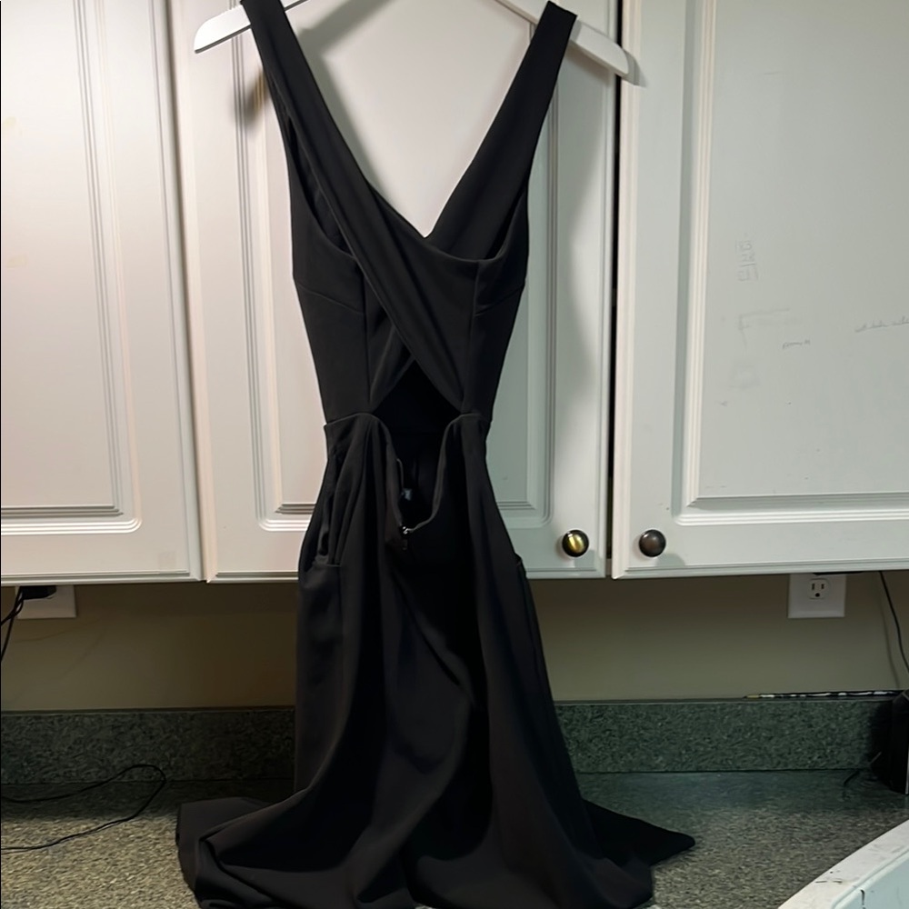 Crystal Sky Black CrissCross Jumpsuit